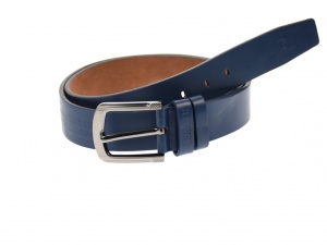 Curea barbati eleganta, din piele naturala, bluemarin 3.5 cm - DR1201BLM