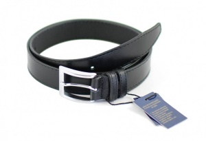 Curea barbati eleganta din piele naturala (culoare neagra) CC300N