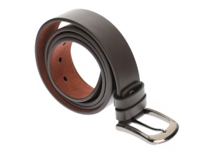 Curea barbati eleganta, din piele naturala, maro milenium 3.5 cm - DR1190MI - Img 2