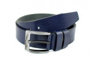 Curea casual barbati din piele naturala - Bleumarin 400CKBLM
