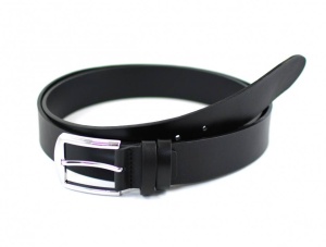 Curea eleganta barbati din piele naturala, 3.5 - Neagra CNC350N - Img 3