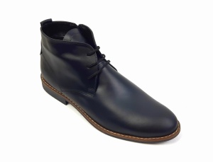Ghete barbati, casual, din piele naturala, bleumarin STDG184BL - Img 4