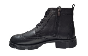 Ghete barbati, casual, din piele naturala, fermoar, imblanite, VIK215N Marimea 43 - Img 3