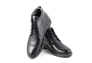 Ghete barbati casual, din piele naturala (imblanite) - Attila 2 - Img 2