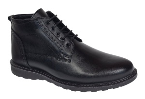 Ghete barbati din piele naturala pe talpa Sport Urban cu siret imblanite GS2019CSN