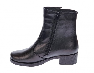 Ghete dama casual imblanite din piele naturala cu fermoar GD6N - Img 2