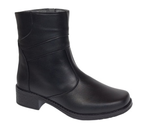 Ghete dama casual imblanite din piele naturala cu fermoar MVS707N