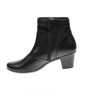 Ghete dama din piele naturala, cu fermoar, negre, IMBLANITE - 36CHT - Img 3