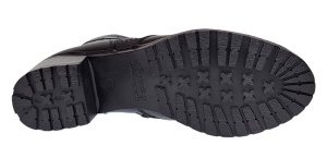 Ghete dama din piele naturala de culoare neagra imblanite Aisha MVS31XN - Img 3