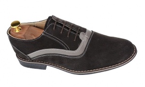 Marimea 39 Pantofi barbati casual din piele naturala intoarsa LP37GRIVEL - Img 3