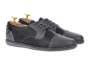Marimea 39 Pantofi sport barbati din piele naturala GRI - L338NGRI - Img 2