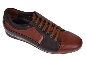 Marimea 40, 41, 44 Pantofi barbati casual din piele naturala Maro 854M - Img 6