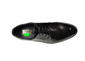 Marimea 44 Pantofi barbati eleganti, din piele naturala, Negru Lac LPB101LACG - Img 4