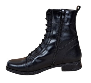 Oferta 40, 41 Ghete dama casual din piele naturala cu siret si fermoar LG21FLN - Img 10