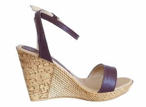 Oferta marimea 35 Sandale dama din piele naturala culoare maro toc 10cm LS415M - Img 7