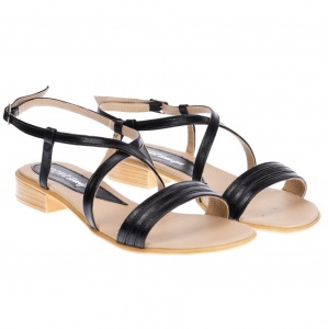 OFERTA marimea 37 Sandale dama din piele naturala cu platforma joasa - cod LS8N2 - Img 2