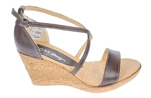 Oferta marimea 37 Sandale dama din piele naturala maro LS7MARO - Img 5