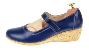 Oferta marimea 38 - Pantofi dama casual din piele naturala cu bareta MALTA - LP38BL - Img 3