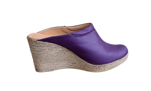 OFERTA marimea 39, 41 Saboti dama din piele naturala, platforme de 7 cm - Img 3