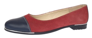 Oferta marimea 39 Balerini dama casual din piele naturala Grena - Bleumarin LRUTBLVIS