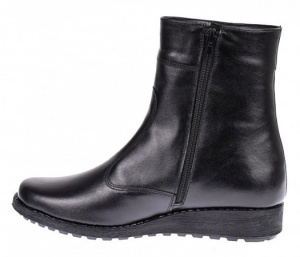 Oferta Marimea 39 Ghete dama orto negre din piele naturala imblanite LG964N - Img 4