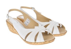 OFERTA MARIMEA 39 - Sandale dama, din piele naturala, alb, cu platforma de 4cm - LS52A - Img 5