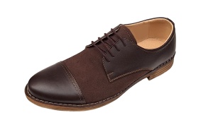 Oferta marimea 40 Pantofi barbati casual din piele naturala, Maro - L858MM - Img 6