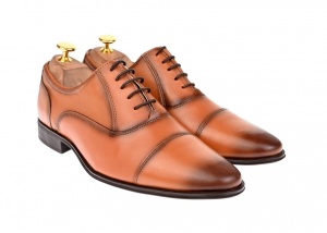 Oferta marimea 40 Pantofi barbati eleganti din piele naturala maro BRUNO - L347CON - Img 2