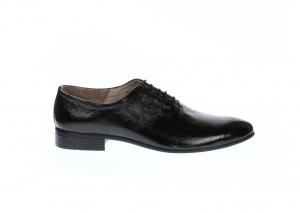Oferta marimea 41, 44 - Pantofi barbati eleganti negri, din piele naturala lacuita, LMOD1LACSIF - Img 6