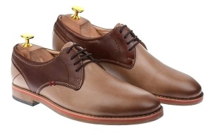 Oferta Marimea 43 Pantofi barbati casual din piele naturala Bej - Maro SIR GKR - Img 7