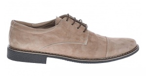 Oferta marimea 43 - Pantofi barbati casual - eleganti din piele naturala intoarsa, bej - LPAVELBEJ2