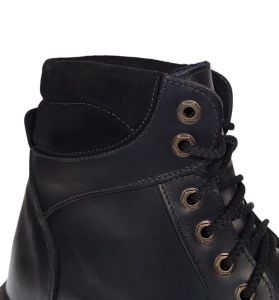Oferta marimea 44 Bocanci barbati din piele naturala imblaniti, model iarna KLAUS LBOC330NV - Img 7