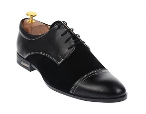 Oferta marimea 44, Pantofi barbati eleganti din piele naturala L959NBENY