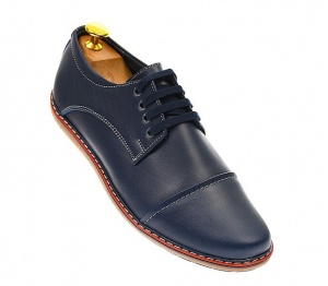 Oferta Pantofi barbati din piele naturala bleumarin 338 Marimea 44 - Img 4