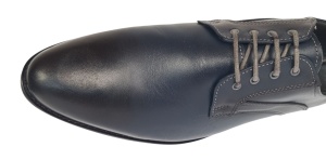 Oferta Pantofi Probati/Purtati barbati, eleganti, piele naturala, Bleumarin - GKR03BL - Img 9