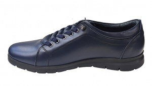 Pantofi barbati casual, din piele naturala, albastru, TIPOBLUE - Img 3