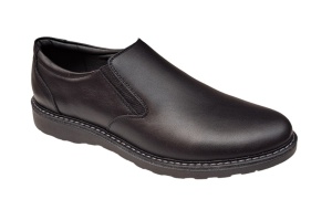 Pantofi barbati casual din piele naturala Army Negru CORSAEN