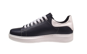 Pantofi barbati casual din piele naturala, Bleumarin - Alb, GKR-COMBAT-2N - Img 4