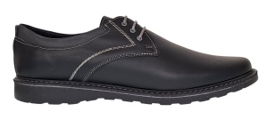 Pantofi barbati casual din piele naturala - Corsa Negru Siret - Img 5