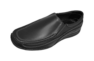 Pantofi barbati casual din piele naturala cu elastic Bleumarin, GKR110N - Img 10