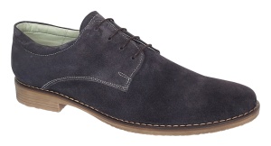 Pantofi barbati casual din piele naturala intoarsa, gri inchis - PAGRIVEL1