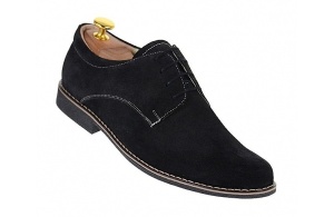Pantofi barbati casual din piele naturala intoarsa - Model Negru PASN - Img 3
