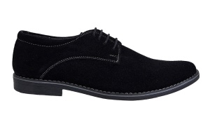 Pantofi barbati casual din piele naturala intoarsa - Model Negru VELN - Img 5