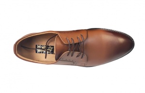 Pantofi barbati casual din piele naturala maro - 101TGMCON - Img 3