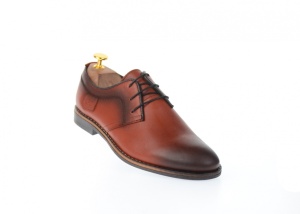 Pantofi barbati casual din piele naturala maro - 240M