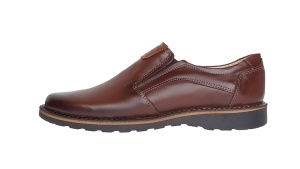 Pantofi barbati casual din piele naturala maro cu elasic - GKR480EM - Img 7
