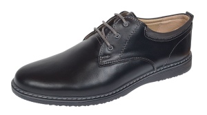 Pantofi barbati casual din piele naturala Negru GKR30N - Img 8