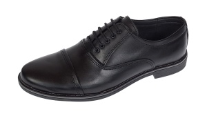 Pantofi barbati casual din piele naturala Negru P32NBOX - Img 3