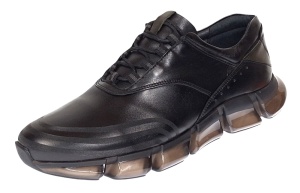 Pantofi barbati casual din piele naturala, negru, Zidan SIR121N - Img 10