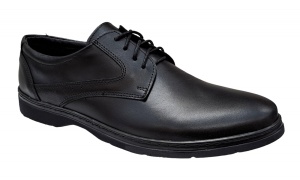 Pantofi barbati casual din piele naturala pe calapod Lat PH450 Negru Siret
